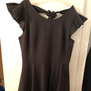 Black open bad dress